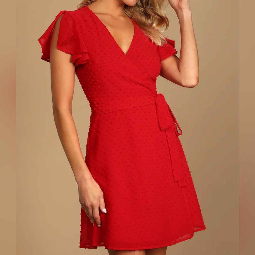 Lulu's Red Mini Dress - Picture 2 of 11